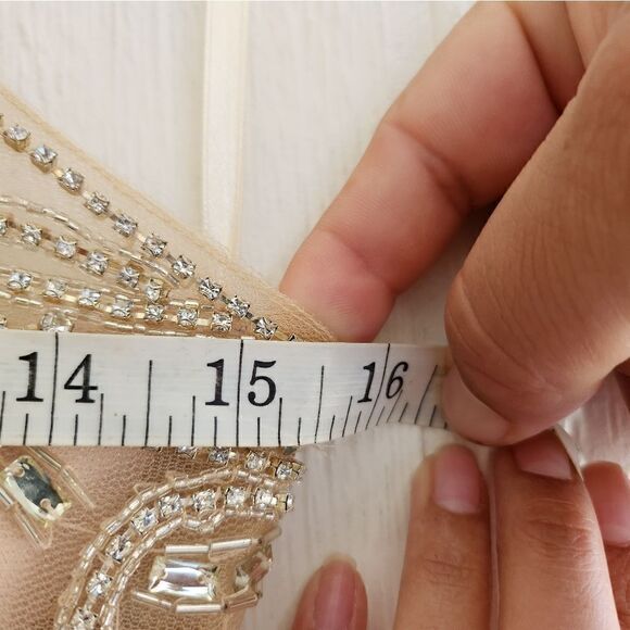 Cinderella beaded white prom gown dress - Picture 9 of 9